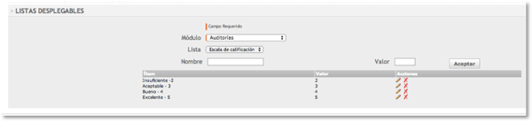 Configurar la evaluación 4